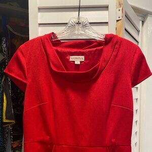 Retro style red dress